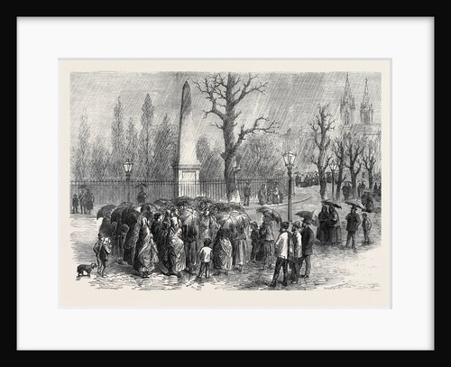 Demonstration of Women to Demand Release of Prisoners 1873 by Anonymous