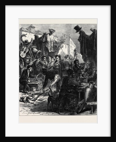 Madrid: Buying Arms in the Rastro Spain 1873 by Anonymous