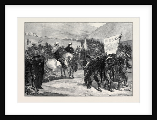 Review of Carlist Volunteers in Catalonia by Don Alfonso 1873 by Anonymous