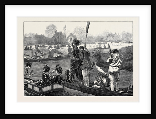 The Oxford and Cambridge Boat Race: Cheering the Victors 1873 by Anonymous
