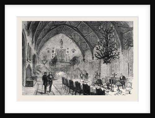 Dining Room Berkeley Castle Gloucestershire 1873 by Anonymous