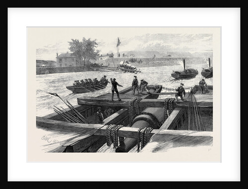 Mode of Transporting Large Guns for Coast Defence 1873 by Anonymous