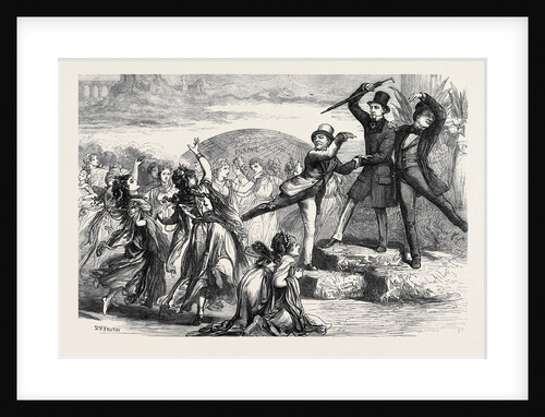 Scene from the Happy Land at the Court Theatre 1873 by Anonymous