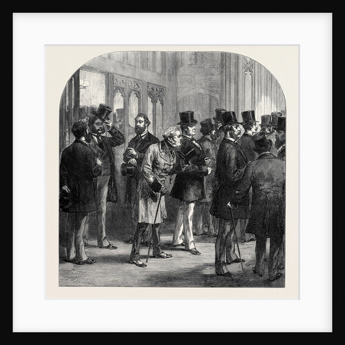 A Division in the House of Commons: Members Passing the Tellers 1873 by Anonymous