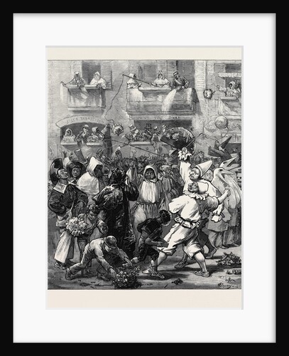 The Carnival in Rome: Prince Arthur Beset by Masquers 1873 by Anonymous