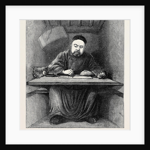 China: Competing Student in His Cell Examination Mall Pekin 1873 by Anonymous