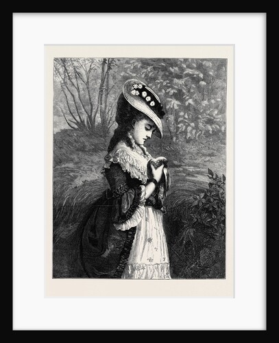 Sympathy 'the Passing Tribute of a Sigh', in the Exhibition at the Dudley Gallery 1873 by Anonymous