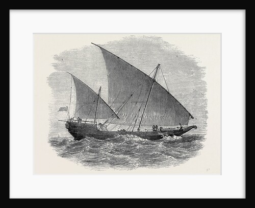 Vessels Used in the Zanzibar Slave Trade: Bugala or Dhow 1873 by Anonymous