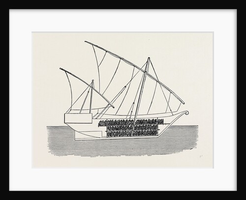 Vessels Used in the Zanzibar Slave Trade: Section of Vessel Showing the Manner of Stowing Slaves on Board 1873 by Anonymous