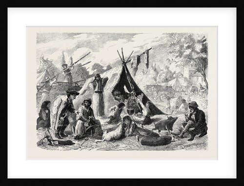 An Encampment of Hungarian Gipsies 1873 by Anonymous