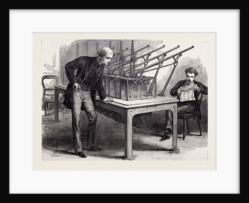 Sketches in the Bank of England: Machine for Weighing Gold 1873 by Anonymous