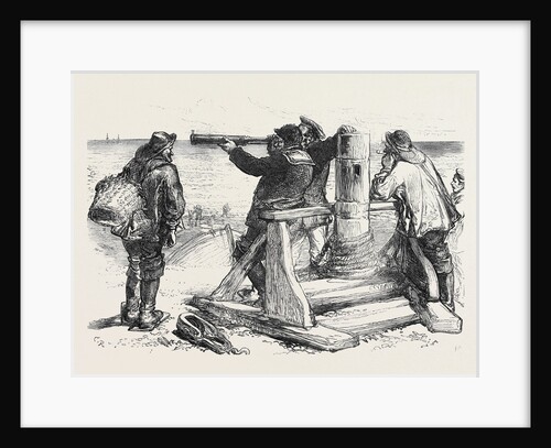 Loss of the Northfleet: Beachmen on the Lookout Near Dungeness 1873 by Anonymous