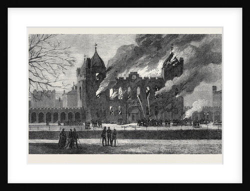 Fire at the Royal Military Academy Woolwich 1873 by Anonymous