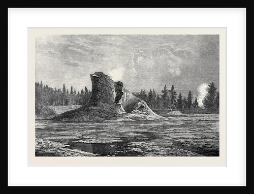 The Giant Geyser Montana North America 1873 by Anonymous