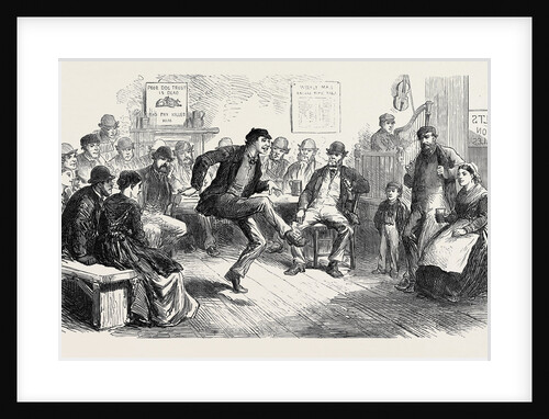 The Strike in South Wales: Amusements of the Colliers Stepping 1873 by Anonymous