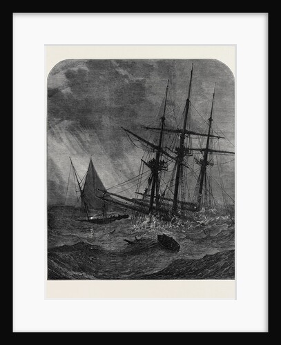 The Disaster in the Channel: Cutter's Boat Taking Survivors from the Rigging of the Northfleet 1873 by Anonymous