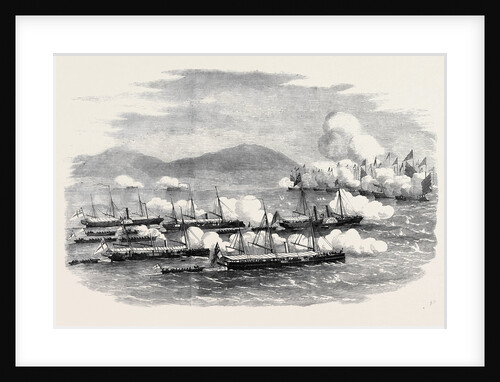 The War in China the Battle of Escape Creek: Commodore Elliot Leading Gun Boats to the Attack of Mandarin Junks in Escape Creek May 25 1857 by Anonymous