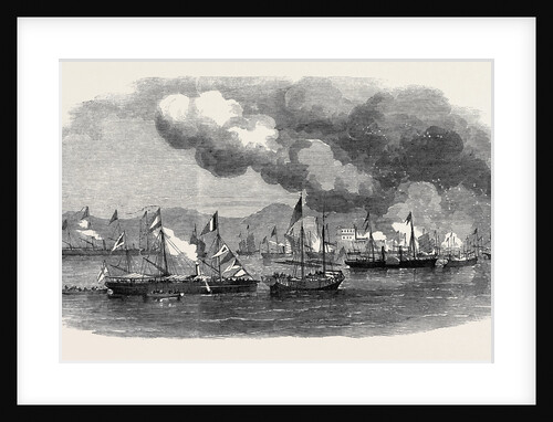 The War in China the Battle of Escape Creek: Burning of Twenty-Seven Junks Taken in Escape Creek May 25 1857 by Anonymous