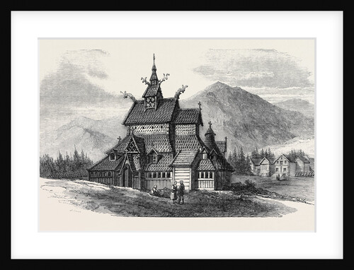 Norwegian Church at Borgund by Anonymous