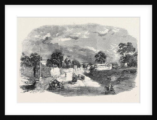 The Mutiny in India Futtehpore the Scene of the Late Engagement Between General Havelock and Nena Sahib by Anonymous