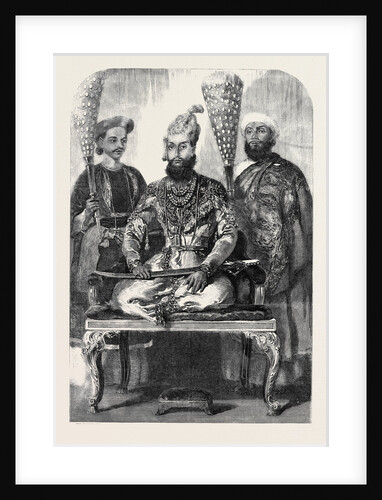 The Eldest Son of the King of Delhi His Treasurer and Physician from a Picture Painted in the Palace at Delhi by Mr. W. Carpenter by Anonymous