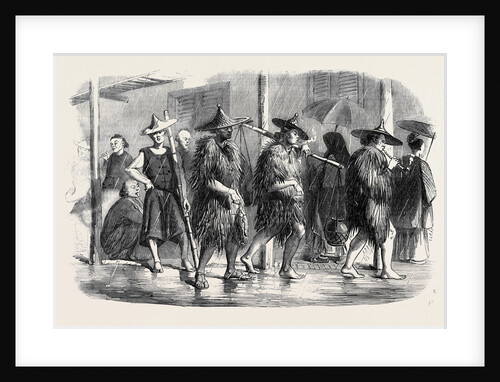 The War in China: Coolies at Hong Kong in Wet Weather by Anonymous