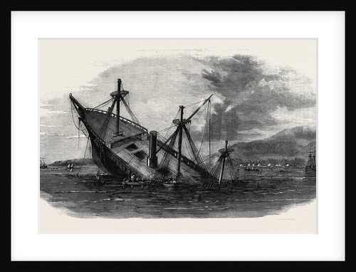 H.M.S. Transit on the Rocks Off Cape Oelar Banca Island by Anonymous