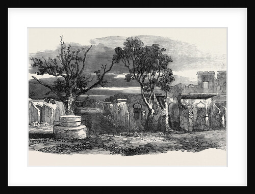 The Mutiny in India: Sketch Among the Remains of the Cantonment Bazaar Delhi by Anonymous
