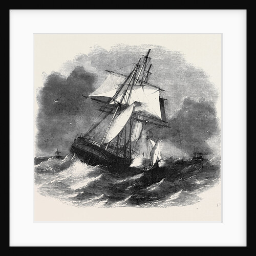 Liverpool Pilot Boat: Hoisting Pilot on Board in Heavy Weather by Anonymous