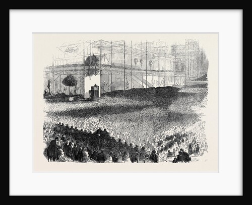 The Rev. Mr. Spurgeon Preaching His Humiliation Day Sermon in the Crystal Palace by Anonymous