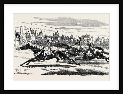 The Deciding Heat for the Cesarewitch Stakes 1857 by Anonymous