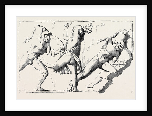 The Boudroum Marbles: No. 3. Part of a Frieze Representing a Battle Between the Amazons and the Greeks by Anonymous