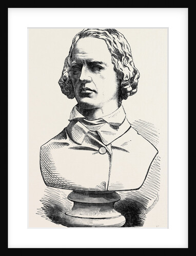 Alfred Tennyson the Poet Laureate Bust in Marble by Anonymous