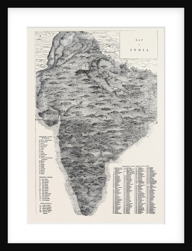 Map of India by Anonymous