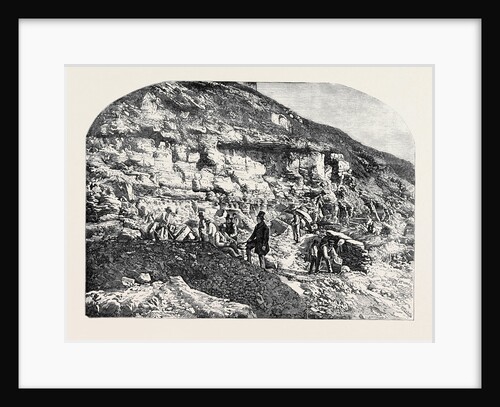 Scene of the Geological Discoveries at Swanage Dorset by Anonymous