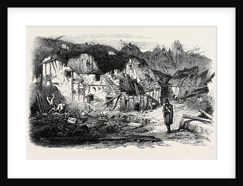 The Late Explosion at Mayence: The Old Kastrick Street Mayence. by Anonymous