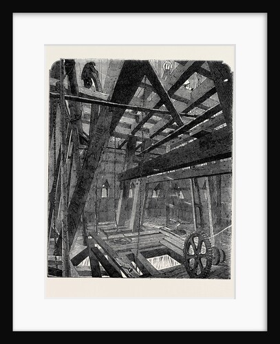 Scaffolding for Raising the Quarter Bells in the Clock Tower of the New Houses of Parliament by Anonymous