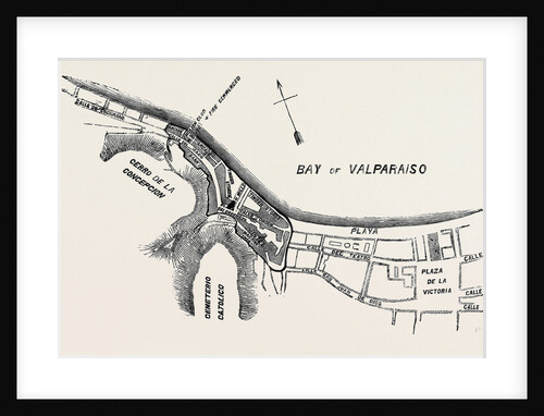 Plan of Part of the City of Valparaiso by Anonymous
