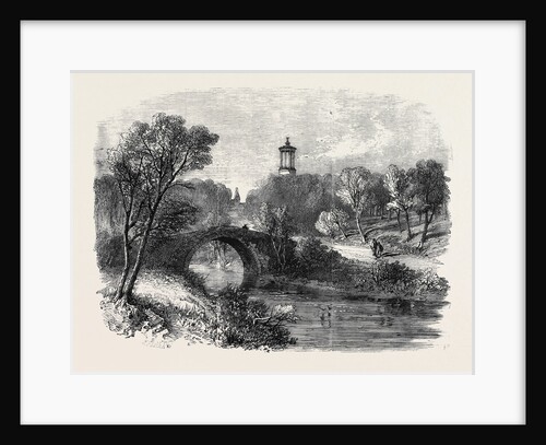 The Auld Brig of Doon with Burns' Monument and a Glimpse of Alloway Kirk in the Distance the Burns Centenary by Anonymous