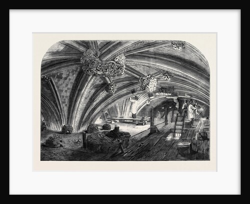 The Crypt Under Old St. Stephen's Chapel Westminster Now in Course of Restoration. by Anonymous