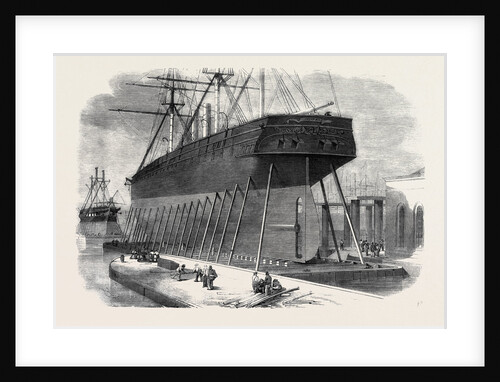 Hydraulic Lift at the New Graving Docks Near Blackwall by Anonymous