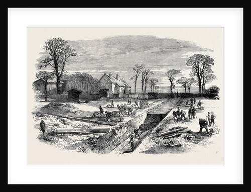 Commencement of the Metropolitan High-Level Sewer Near the Victoria Park. by Anonymous