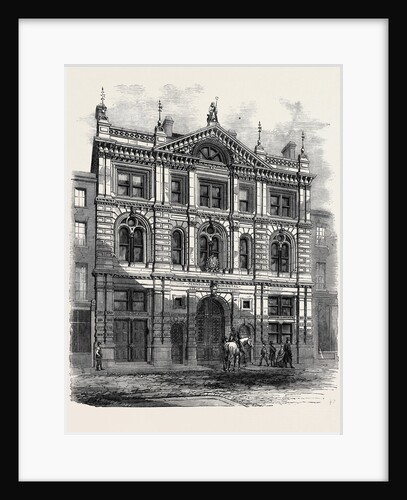 Newly Erected Offices of the Peninsular and Oriental Steam Navigation Company Leadenhall Street Fronting the Eastern End of the India House by Anonymous