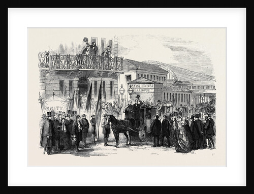 Arrival of Neapolitan Exiles at Paddington Station London by Anonymous