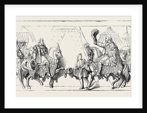 Bas-Relief in the Prince's Chamber Westminster Palace Meeting of Henry VIII. of England and Francis I. of France on the Field of Cloth of Gold. by Anonymous