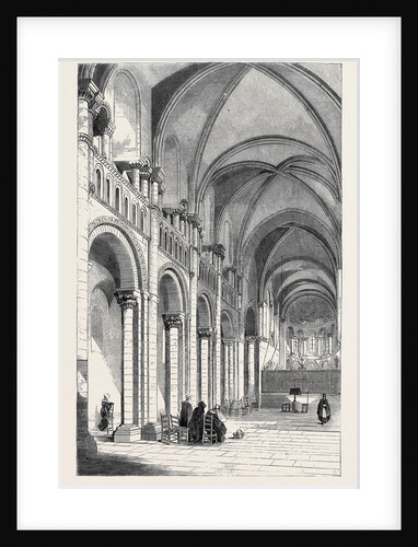 Queen Matilda's Church at Caen Normandy from a Sketch by G. Bouet by Anonymous