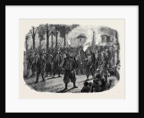 Zouaves Quitting Versailles by Torchlight by Anonymous