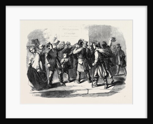 The War in Italy Reading the Emperor Napoleon's Proclamation a Street Scene in Paris by Anonymous