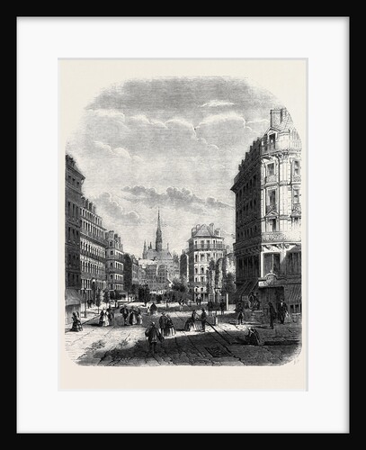 The Boulevard De Sebastopol Paris from a Drawing by Felix Thorigny by Anonymous