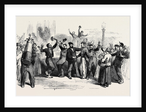 The War in Italy a Sketch in the Place De La Concorde Paris on the Proclamation Day by Anonymous